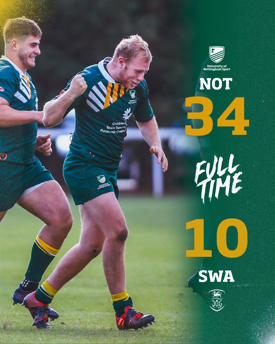 UNRUC_'s tweet photo. Full Time | @unruc_ 34-10 Swansea
Nottingham make it back-to-back victories in #BUCSSuperRugby.
A resounding second-half performance from the lads secured a famous win at Highfields - GET IN!
π½οΈhttps://t.co/jkUwwEpPtg
ππ // #BUCSSuperRugby #NOTSWA https://t.co/a6cHZG18VD