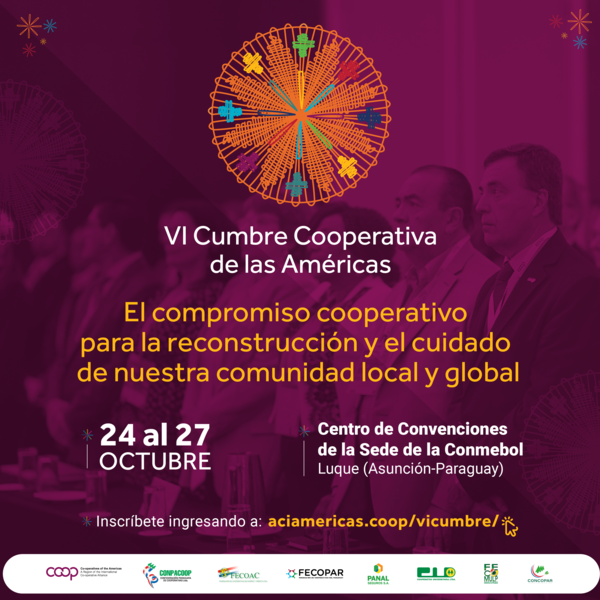 ConfecoopCol's tweet photo. #VICumbreCooperativa 
VI Cumbre Cooperativa de las Américas 
 24 al 27 de octubre Agenda Cumbre con apertura de @FernandezGCoop @ArielGuarco y #CesarCruz 
27 al 29 Derecho Cooperativo
Jornada de Comunicaciones en paralelo de la Cumbre.
Imperdible https://t.co/G5XKECQIDG https://t.co/c7x02sgJ3O