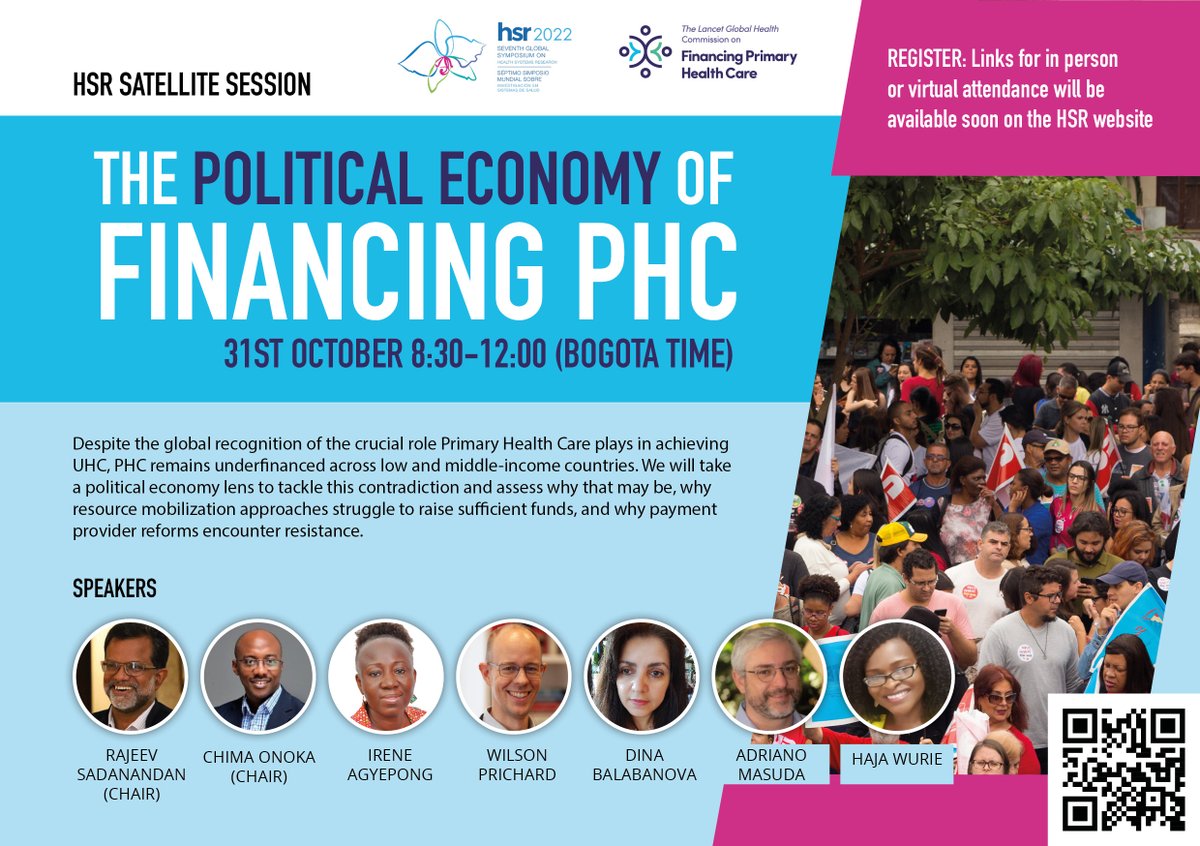 Lancet Global Health Commission on Financing PHC (@financephc) on Twitter photo We’re excited to announce our satellite session at #HSR2022 on The Political Economy of Financing #PHC. Stay tuned for more information about how to attend in person or virtually. #FinancePHC <a href="/H_S_Global/">Health Systems Global</a> We’re excited to announce our satellite session at #HSR2022 on The Political Economy of Financing #PHC. Stay tuned for more information about how to attend in person or virtually. #FinancePHC <a href="/H_S_Global/">Health Systems Global</a>