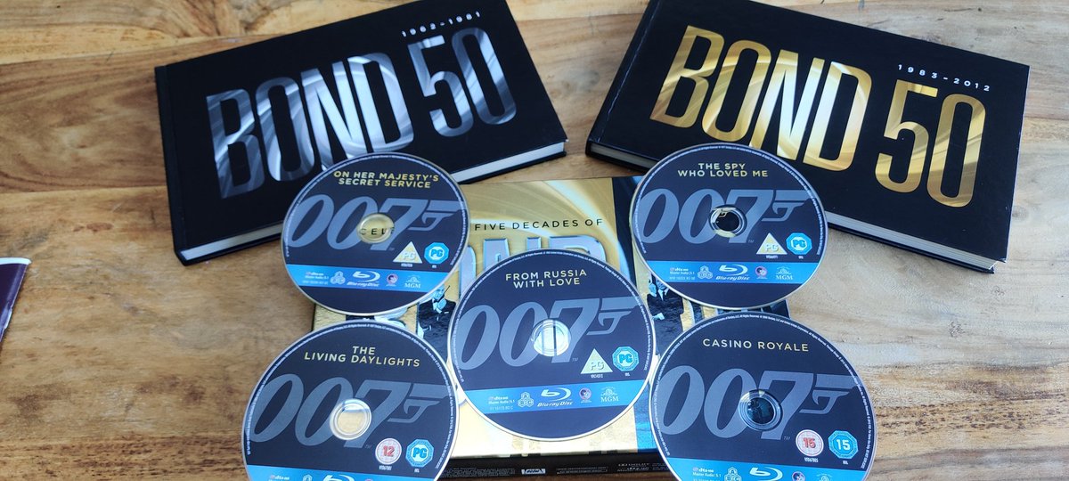 Day 5 of #31dayfilmchallenge 
Current top 5 #JamesBond60 films. In no particular order.
On Her Majesty's Secret Service
The Spy Who Loved Me
Casino Royale
From Russia with Love
The Living Daylights

#JamesBondDay