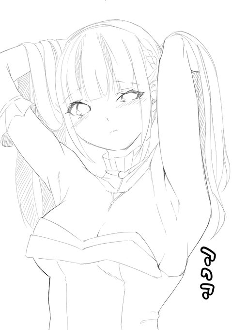 うるさくしちゃったのでお蔵入りしたラフ置いときますね。 