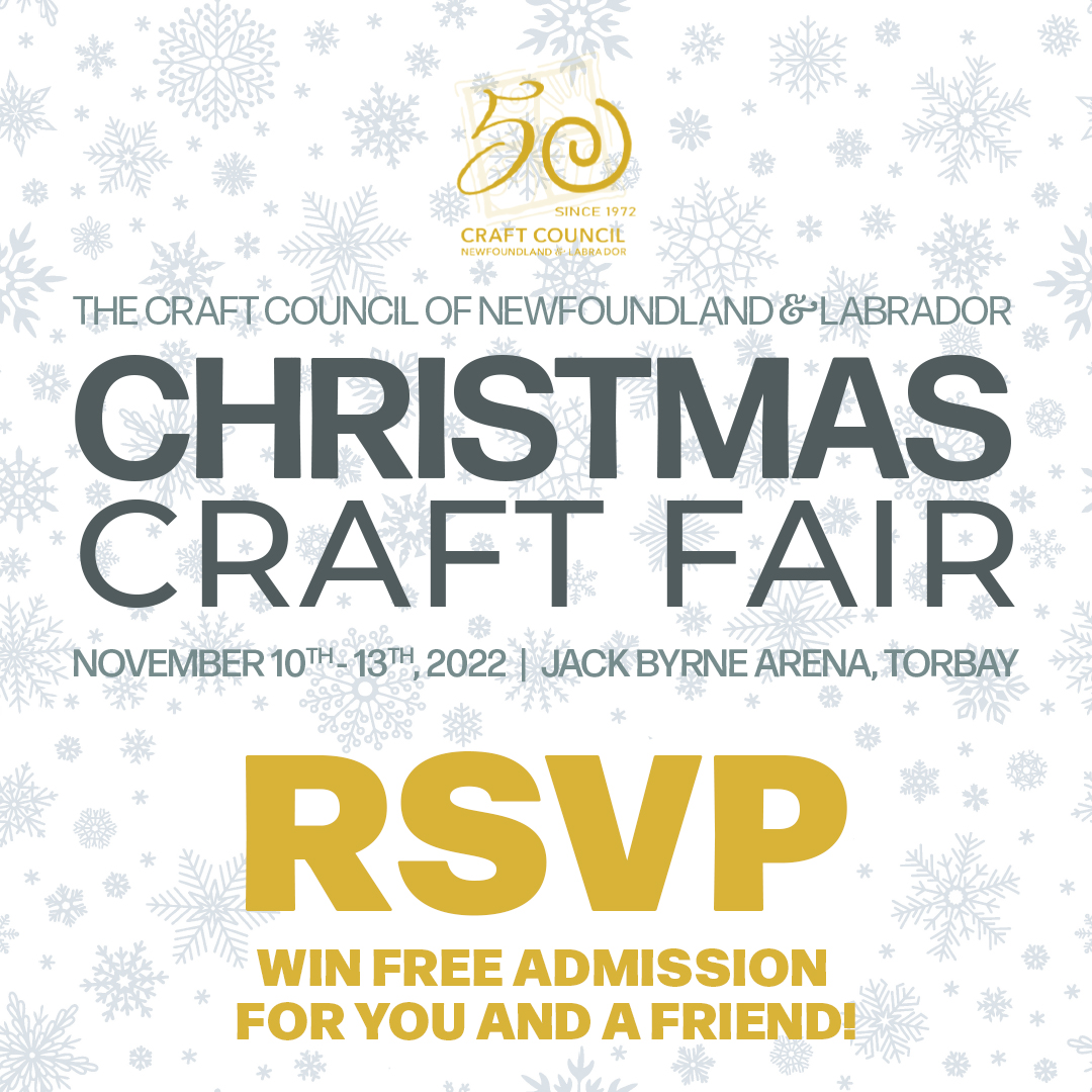 CraftCouncilNL's tweet photo. 🌟CONTEST🌟
WIN FREE ADMISSION for you + a friend to the Christmas Craft Fair!🎟️🎄🎟️
Enter:
❤️RSVP: https://t.co/ejAPTfwoUt!
💚RETWEET!
Winner announced on Oct. 31 & contacted by Christmas Craft Fair NL’s FB page!
⭐️GOOD LUCK!⭐️
#ChristmasCraftFair #ComeHomeToCraft
@JBRegional https://t.co/giU0TvCs74