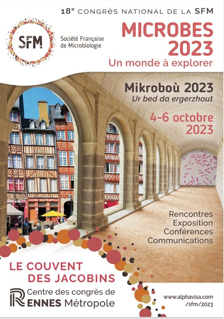 Le congrès #Microbes2022 est terminé.
Un grand merci à tous les participants qui ont fait de cette édition un grand succès. 
On vous donne rendez-vous l'an prochain à Rennes du 4 au 6 octobre pour "Ur bed da ergerzhout"
