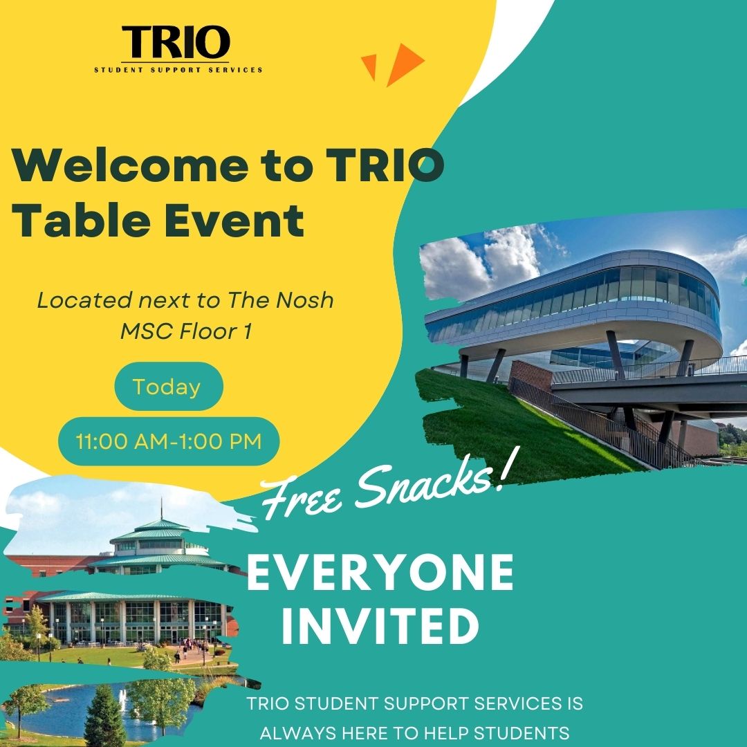 Hungry on Hump Day? Visit TRIO today near the Nosh at 11:00 AM for a free snack!!!