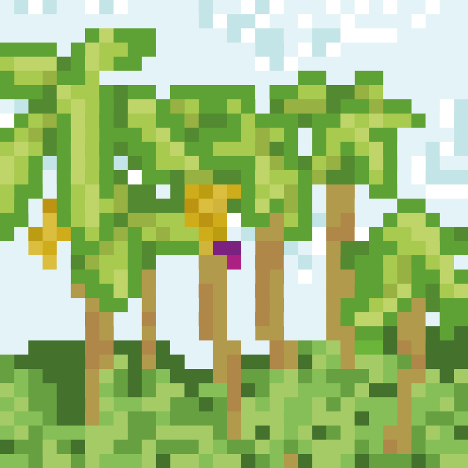 derrepentes's tweet photo. bananeiras #16 - a pixelated banana trees from the "Project 33" collection (2022 by @derrepentes). Is available on @ParasHQ

#NEAR  #pixelart #paras #NEARProtocol #NFTCommunity #nftcollector #NFTartist #digitalart #NFTArts #womaninNFT #fra_Dao #bananatrees #bananeiras https://t.co/yhEiVBpdKA