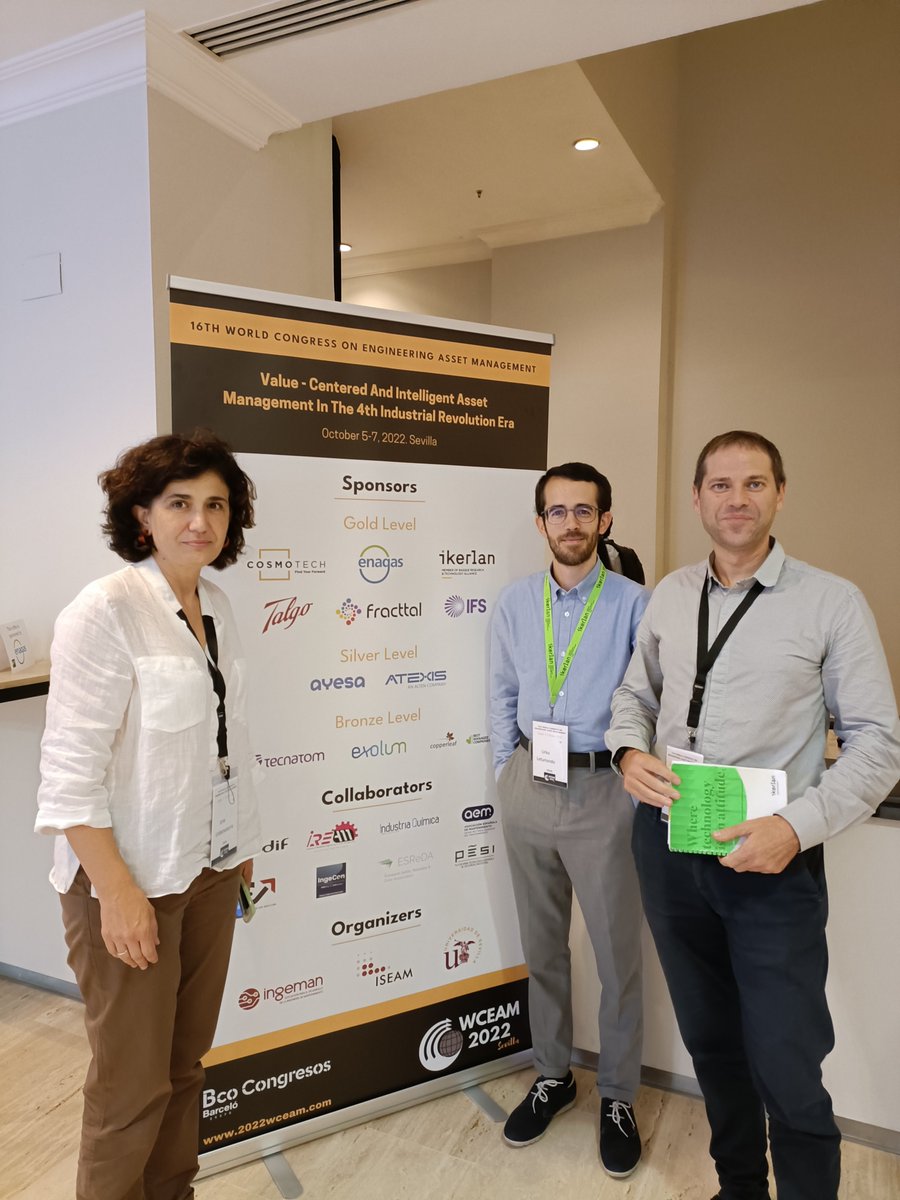 IKERLANofficial's tweet photo. ¡Ya estamos en Sevilla participando en el 16º Congreso Mundial de Gestión de Activos de Ingeniería (#WCEAM2022) patrocinado por IKERLAN! 👀 Sigue de cerca la actividad de nuestra área de #Control y #Monitorización en el evento ⬇️

#AssetManagement #IKERLANMECH https://t.co/mAZktk22zk