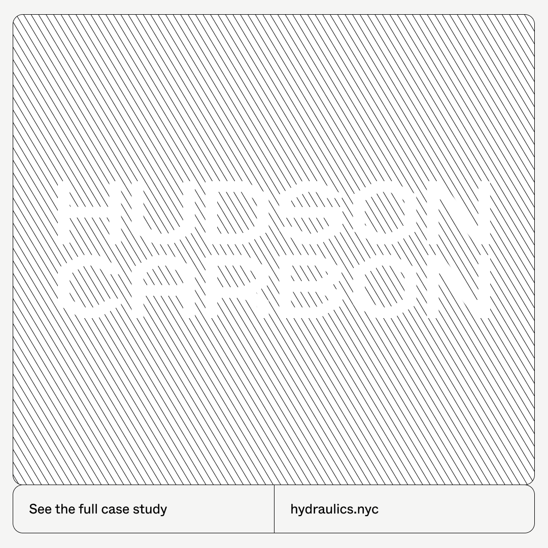 The case study for our with with Hudson Carbon is live! 

An interface that takes the abstract concept of a carbon offset and grounds it (pun intended) in the tangible value of regenerative farming.

hydraulics.nyc/case-study/hud…