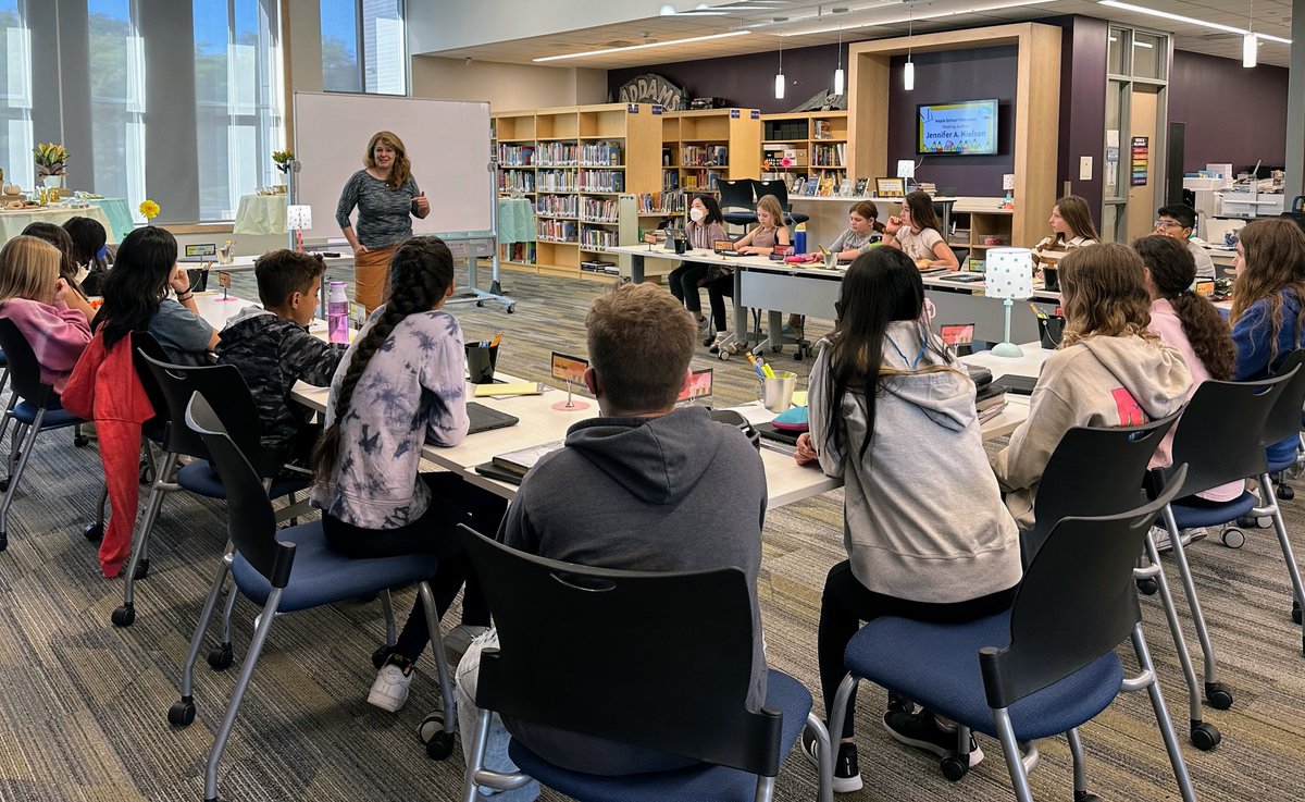 Thank you,  Jennifer A. Nielsen, for having breakfast with teachers, presenting an inspiring assembly, and workshopping with students. We all learned that writing is about making strong choices and that stories have power! 
#D30Learns #D30Reads