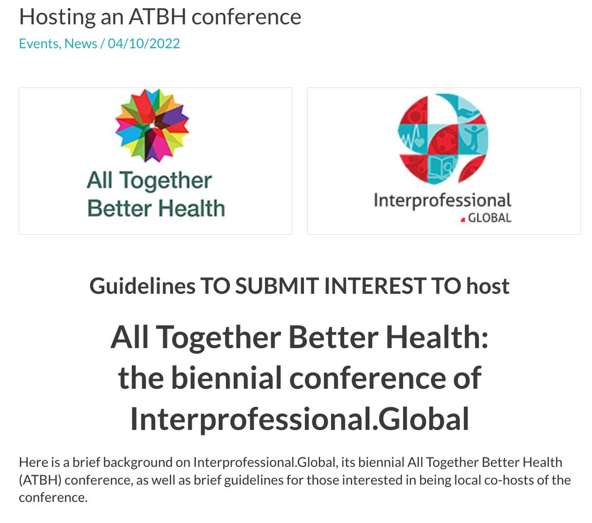 Interprofessional.Global tweet media