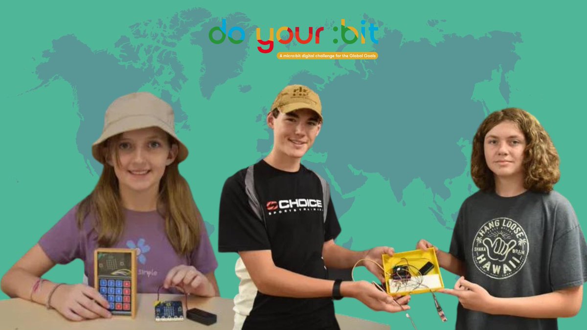 microbit_edu's tweet photo. NORTH AMERICA REGION WINNERS🎉
With 3 age categories for innovative solutions using the #microbit, the #doyourbit competition gets students thinking about UN Global Goals to solve problems 
1⃣8-14: Submit a solution
2⃣8-14: Create a paper prototype
3⃣15-18: Code &amp; create
#STEMed https://t.co/7Y1ozEKe4k