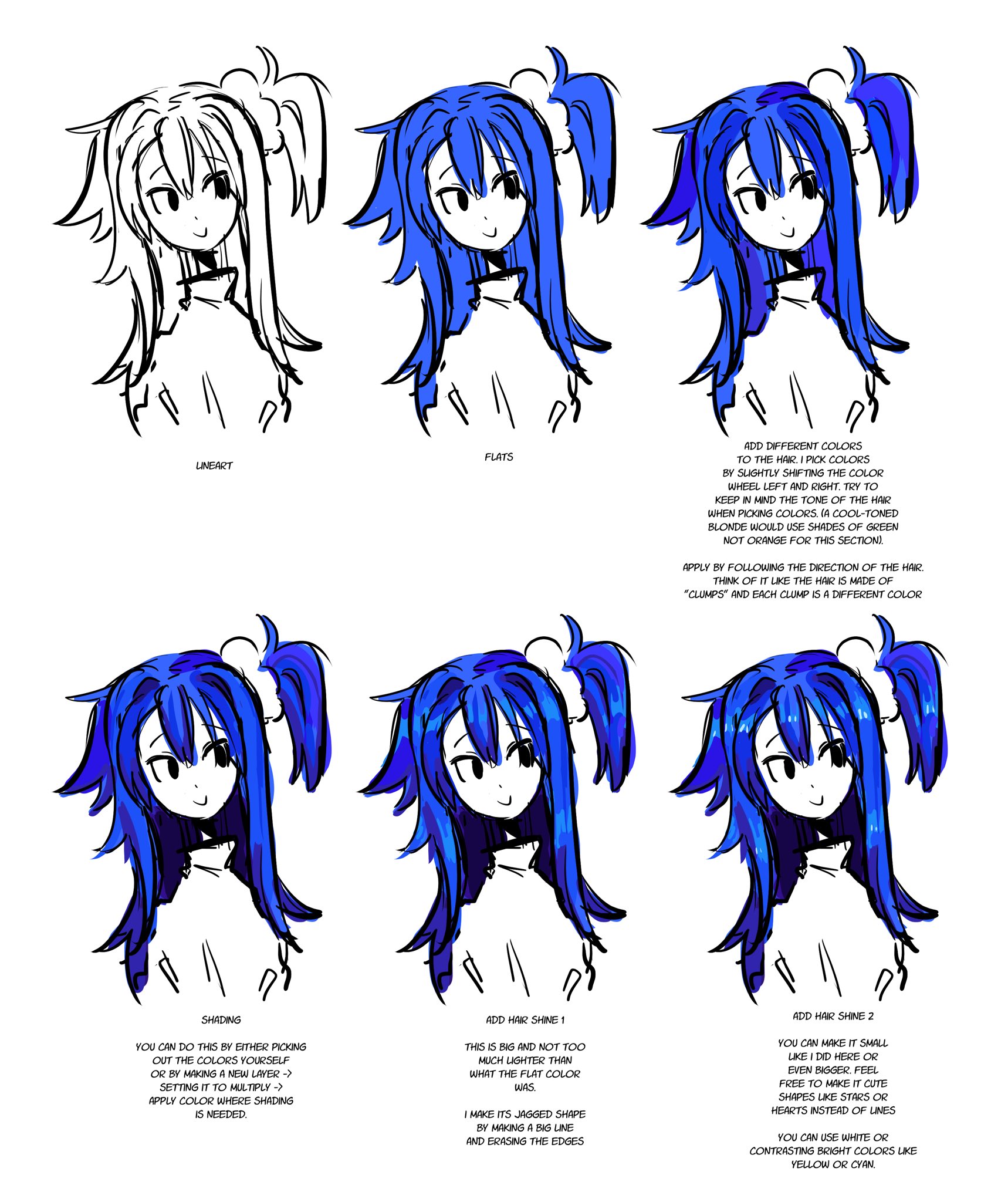 How I Color/Render Hair 