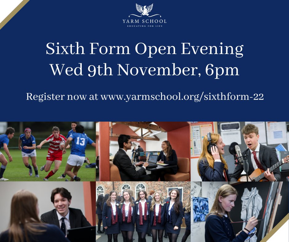 Yarm School on Twitter "Thinking of joining us for Sixth Form