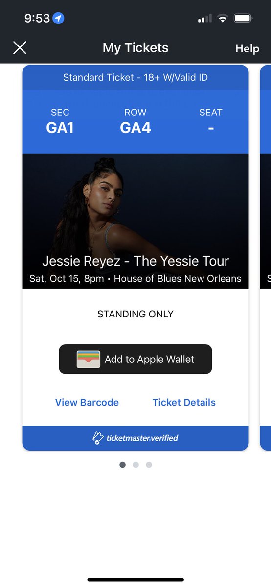 AlyssaRubiox's tweet photo. Selling 1 ticket Jessie reyez New Orleans $40! https://t.co/owmOCd01do