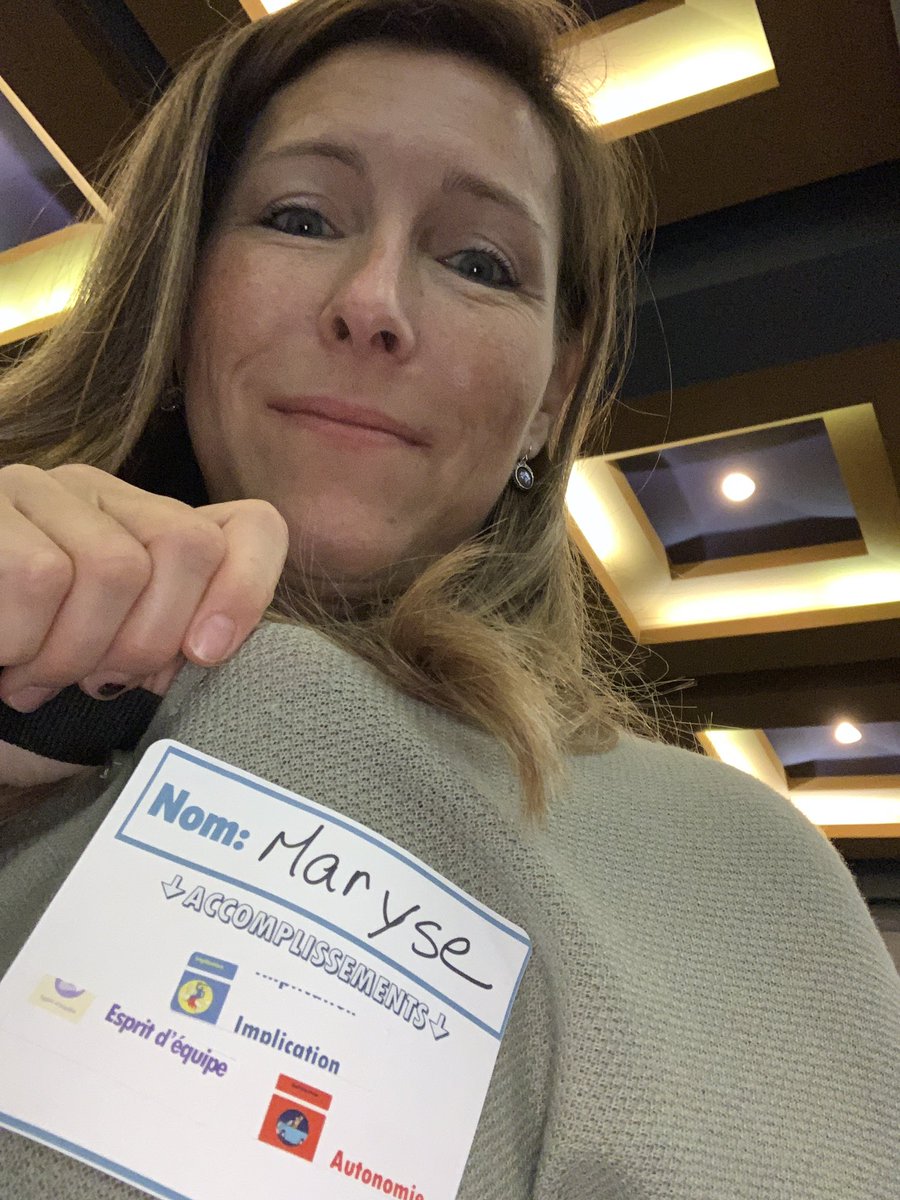 Recevoir des étiquettes de bonnes actions pour stimuler l’engagement pendant une formation par @MaudeVez : stimulant même passé 40 ans! S’assurer que chaque apprenant en reçoive une pour garantir l’équité.#récitqc