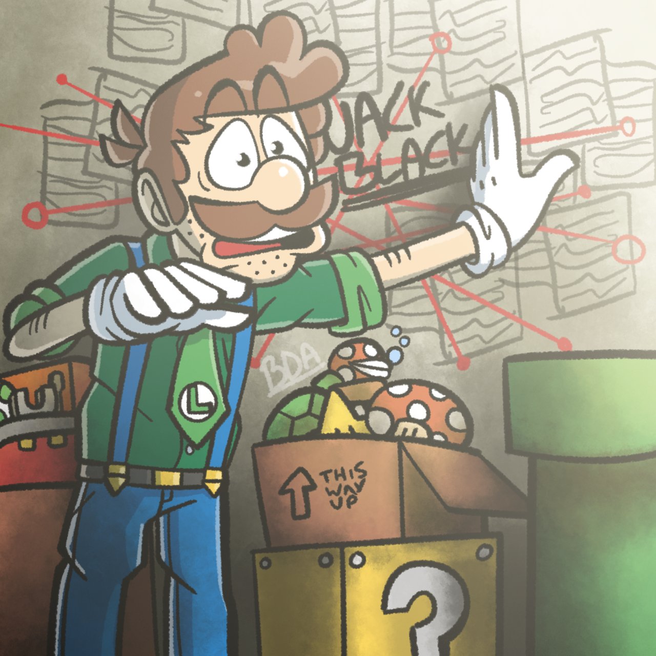 Charlie Day as Luigi by BlueMario11 on DeviantArt