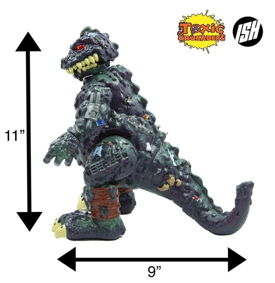 Troma_Team's tweet photo. #POLLUTO Has Been Found! #Lost & #Unreleased #Toy From #ToxicCrusaders Now Available - Officially Licensed from #ish @JustinIshmael! 11” Tall & Feat #Toxic Waste Barrel Legs & a Body Made of #Tromaville Trash #Polluto is Ready to Take a Place on Your Shelf After Almost 30 Years! https://t.co/w9Uj1PYWOM