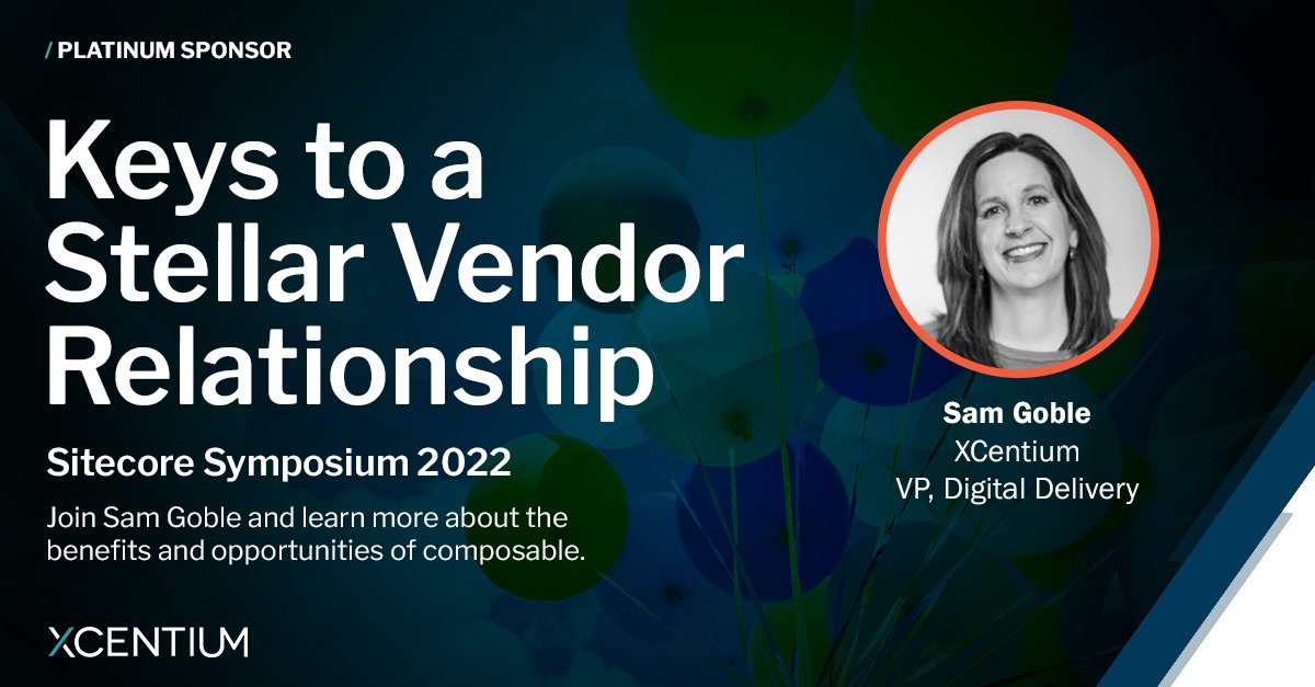 .<a href="/XCentium/">XCentium</a>’s clients #MeetEveryMoment by embracing #composable as an opportunity. Join them for their #SitecoreSYM session “Surprise Benefits of Composable: Keys to a Stellar Vendor Relationship” to benefit from their insights.