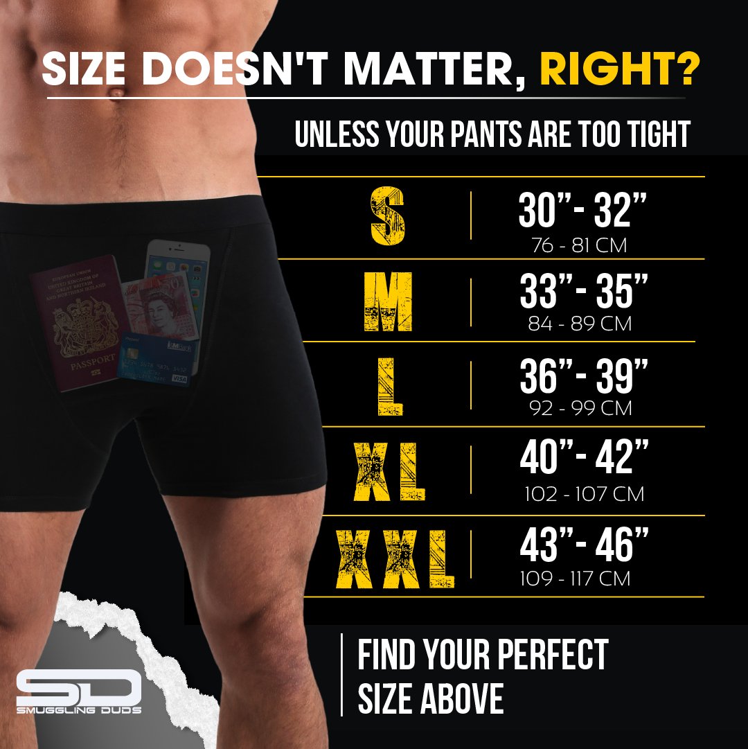 SmugglingDuds's tweet photo. Super Stealth 2.0 Smuggling Duds stash boxers with minimal branding, no logos on the waistband to stay under the radar in the most extreme of situations. The 2.0 version has our new bigger design patented stash pocket but on inside to secretly keep more of your valuables safe. https://t.co/VefsyvtW0l