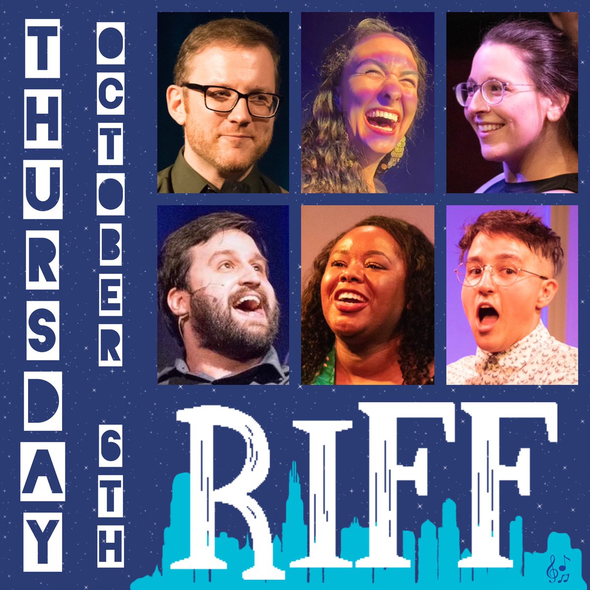 RIFF: Chicago’s Music Improv Party (@riffimprov) on Twitter photo This Thursday at RIFF is our first Thursday at RIFF! Will it be like Saturdays or will we get confused, strip naked, and perform monologues in the alley? Who knows!? Come party and find out! 8pm. Annoyance. 🎹🍑🎹 #riffimprov #chicago #music #improv #comedy #thursdaynight  #party This Thursday at RIFF is our first Thursday at RIFF! Will it be like Saturdays or will we get confused, strip naked, and perform monologues in the alley? Who knows!? Come party and find out! 8pm. Annoyance. 🎹🍑🎹 #riffimprov #chicago #music #improv #comedy #thursdaynight  #party