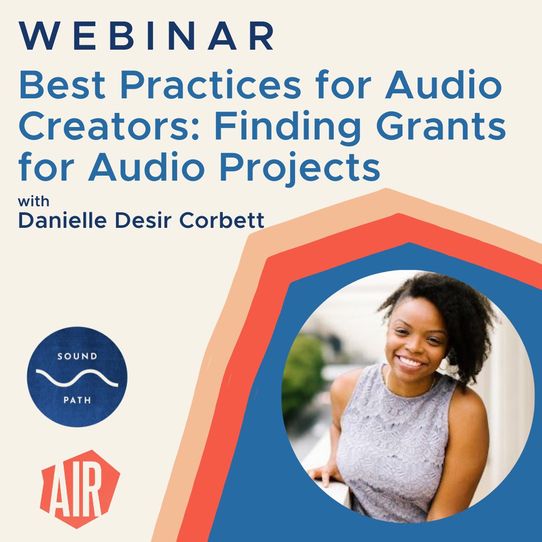 Learn how to find #audiogrants with @thethoughtcard in this webinar happening TODAY!! 🗓 Wednesday, October 5 🕐 10am PT / 1pm ET soundpath.co/course/finding…