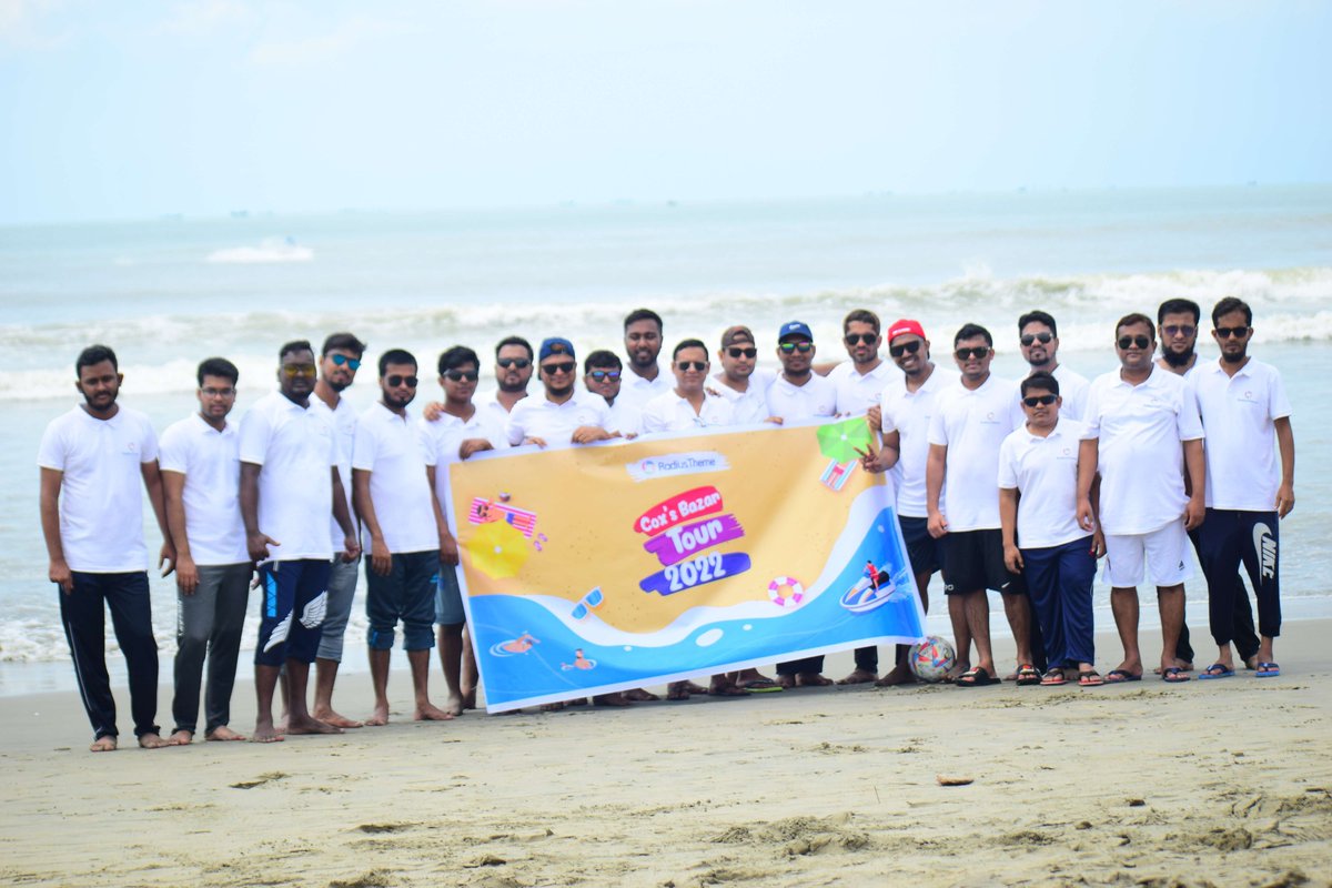 mehediwebdev's tweet photo. #RadiusTheme team Cox's Bazar Tour 2022. Really it was an enjoyable &amp; memorable tour for our team.
#radiustheme https://t.co/eYyQxQknq5