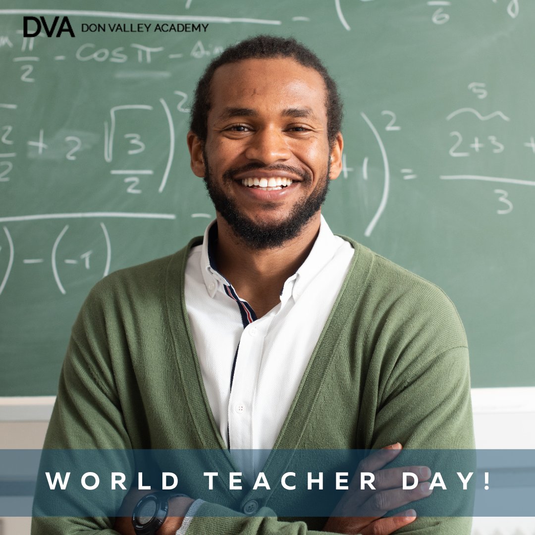 DVAhighschool's tweet photo. Happy #WorldTeachersDay to all of the amazing educators, and especially to our dedicated team at #DonValleyAcademy!

#teacherappreciation #TorontoHighSchool #TorontoSchoolDistrict #PrivateEducation #PrivateHighSchool #NorthYork #PrivateSchoolTO #PrivateSchool https://t.co/kLamuKda3x