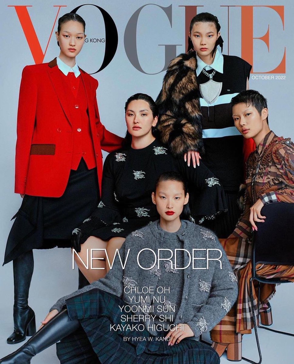 PremierModels's tweet photo. ✨New Order — CHLOE OH ✨❤️ for the October issue of #voguehongkong⁣
Photographer #hyeawonkang⁣
Styling @anyaziourova 
Hair @tsukihair 
Makeup #taylertreadwell⁣
Nails #byjuanalvear
Casting @marinafairfax 
On set producer @zanejchen #ChloeOh #voguecover #VogueHongKong https://t.co/Q6o8RcngxQ