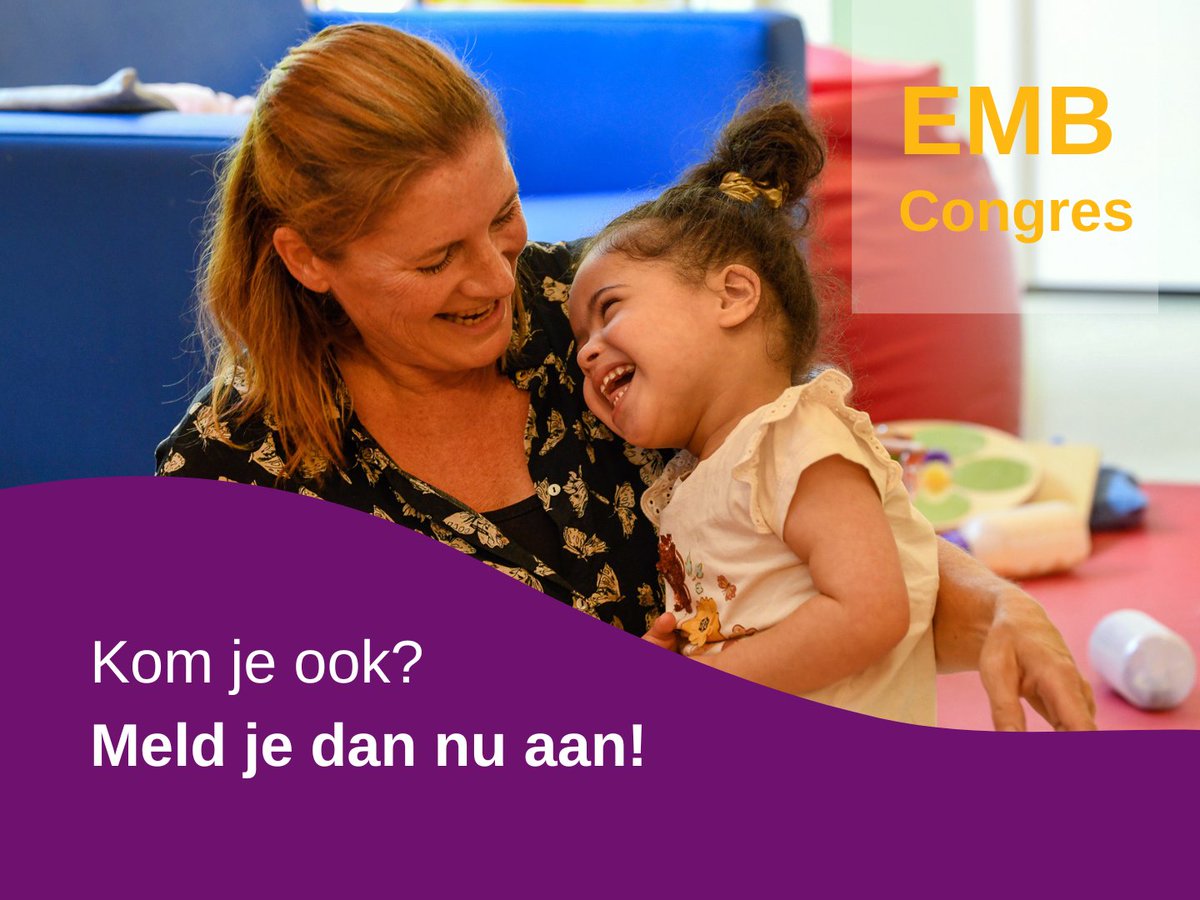 Inmiddels hebben bijna 200 professionals en ouders zich aangemeld voor het EMB-congres. Daarmee zijn ruim de helft van alle plekken vergeven. Wil je het congres graag bijwonen en zeker zijn van een plek? Wacht dan niet te lang en meld je aan! 
👉congressenmetzorg.nl/congressen/emb…