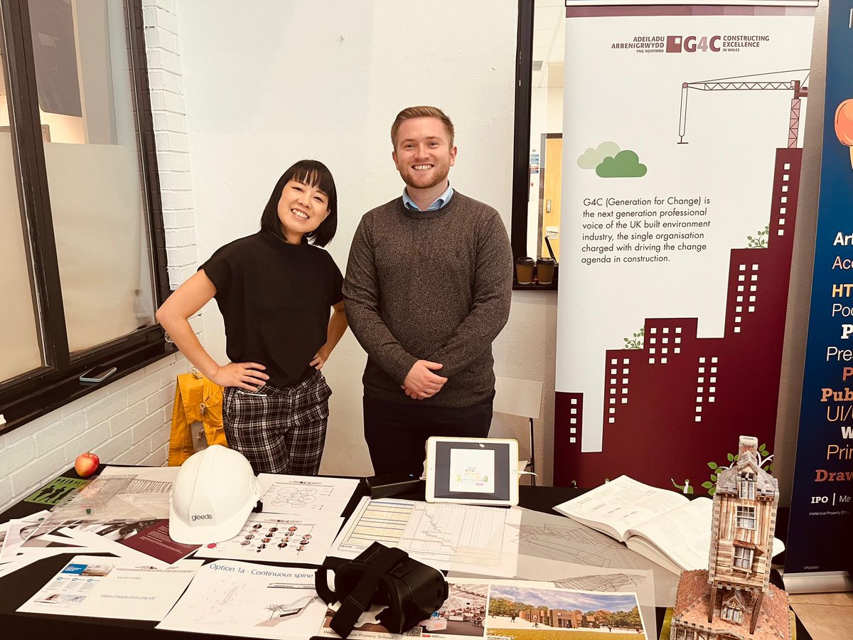 G4CWales's tweet photo. G4C Wales had a lovely day at the Careers Pathways Event held at the Royal Welsh College of Music and Drama.

Wajiha (Jia) Afsar, Grace Day, Marié Nevin, Elise O'Brien &amp; Alex Jones 

 #construction #careers #CWCreative22 https://t.co/fyQiQWWQ7m