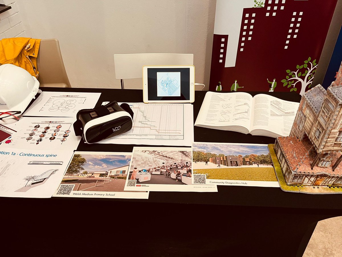 G4CWales's tweet photo. G4C Wales had a lovely day at the Careers Pathways Event held at the Royal Welsh College of Music and Drama.

Wajiha (Jia) Afsar, Grace Day, Marié Nevin, Elise O'Brien &amp; Alex Jones 

 #construction #careers #CWCreative22 https://t.co/fyQiQWWQ7m