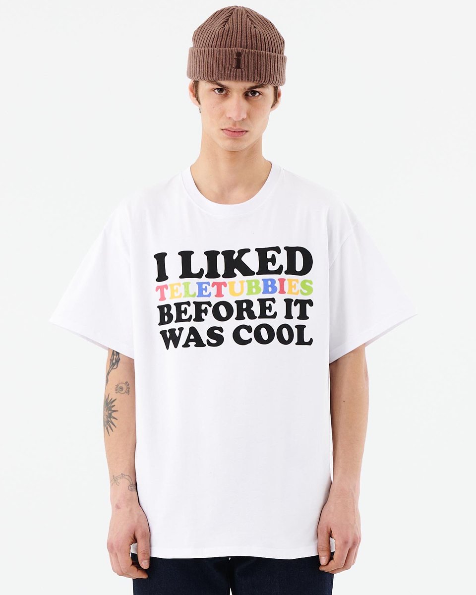 TeletubbiesHQ's tweet photo. You liked the Teletubbies before it was cool - so shop the Teletubbies x @iuter collection to let the world know 💜💚💛❤️

https://t.co/bbg3aZ35bB https://t.co/ATETuBIWOA
