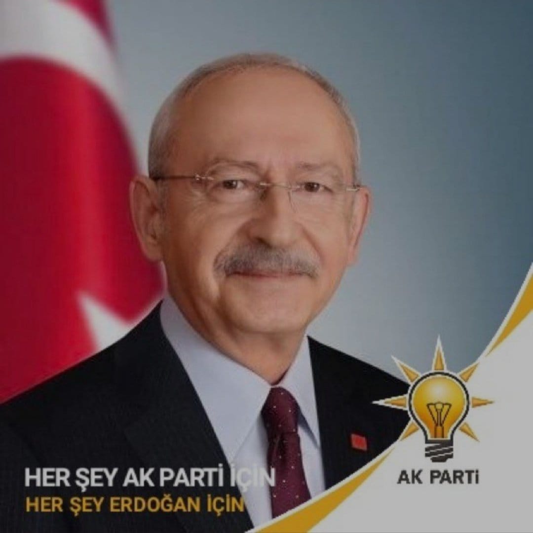SalvadoRr_DaLii's tweet photo. #SONDAKİKA
Recep Tayyip Erdoğan'dan sonra, en büyük Ak Partili Kemal Kılıçdaroğlu dur. Net. https://t.co/ND2vwJzqUC