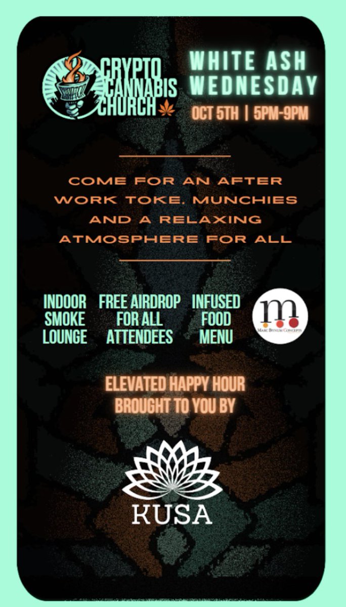 kusa_longisland's tweet image. Where my NY @Cryptoon_Goonz at?? Church is in session tonight in Long Island..We got the 3x Food Network Chopped champ Chef Marc Bynum in the building throwing down an insane infused menu #LFGOONZ 👺 ⛪️ 🗽@Chapter8CCC