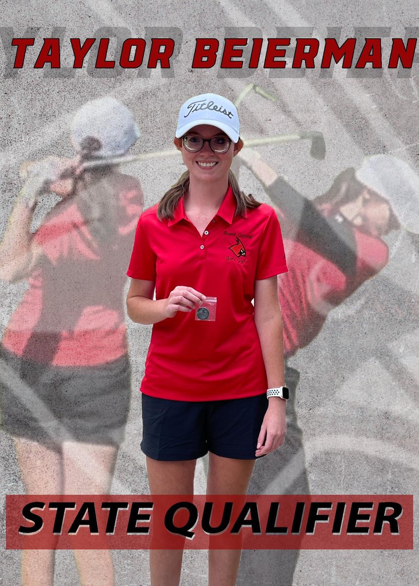 BC_Cardinals's tweet photo. Congratulations Taylor Beierman on qualifying for the Class C Girl's Golf Tournament and finishing as District Runner-Up. We are proud of you! Good luck at state! #TheCardinalWay https://t.co/DE9NNq076U