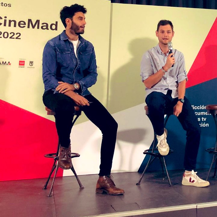 FederationEs's tweet photo. Presentación #ElDescendiente en #VentanaCineMad2022 con @Kub_tar13 https://t.co/cDwZwWioKD