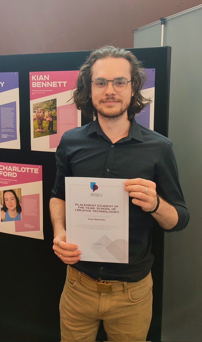 Thrilled to have won a placement student of the year award, thank you <a href="/UniPortCCI/">Faculty of CCI, UoP</a>!