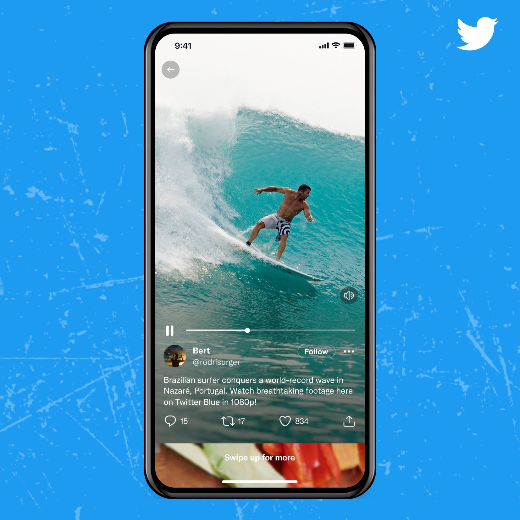 Twitter swipe up feature, PC- Social Media