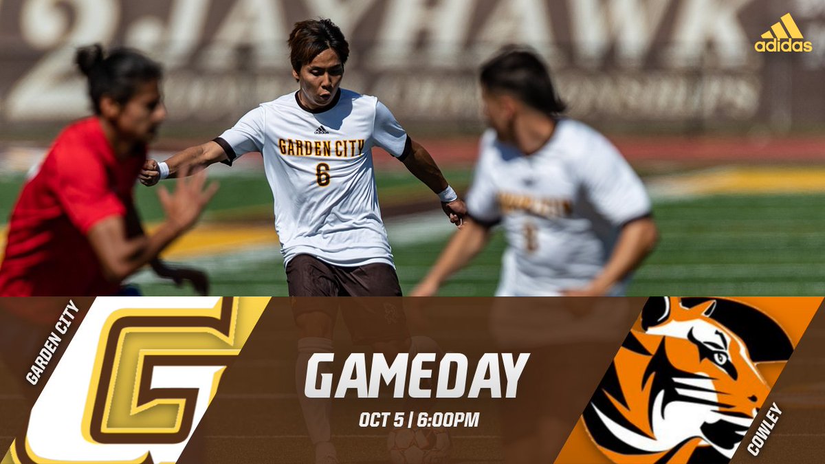 GAMEDAY!!

Men’s Soccer game day vs Cowley.
6:00 PM
Watch Live at:
gobroncbusters.com/information/Wa…
<a href="/BroncbusterMSOC/">Garden City Men’s Soccer</a>
