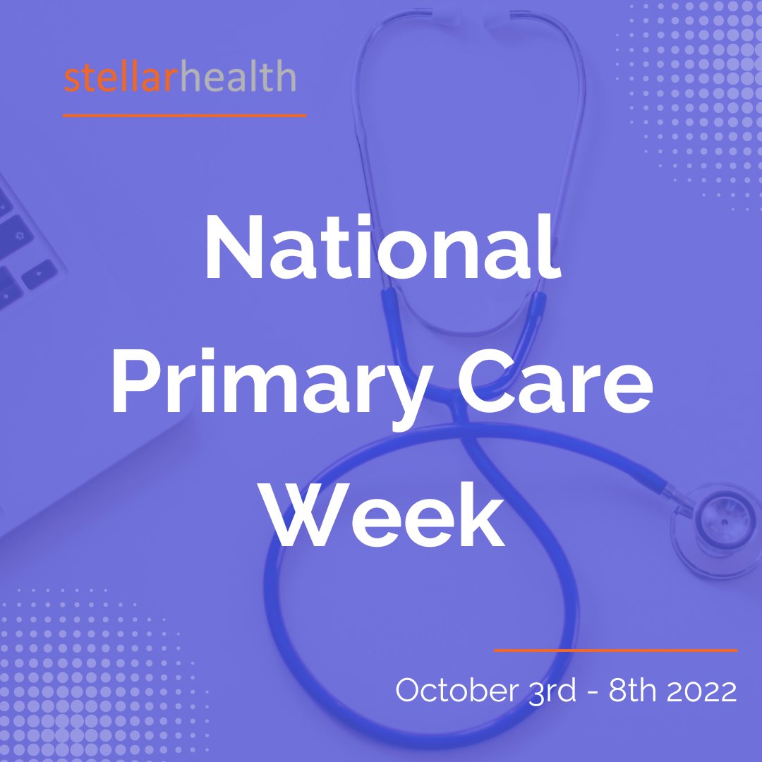 Happy #NationalPrimaryCareWeek! Primary care providers and care teams remain our most underutilized resource in health care. At Stellar Health we're proud to  partner with primary care teams all over the U.S. as we help make the shift to a value-based care system together.