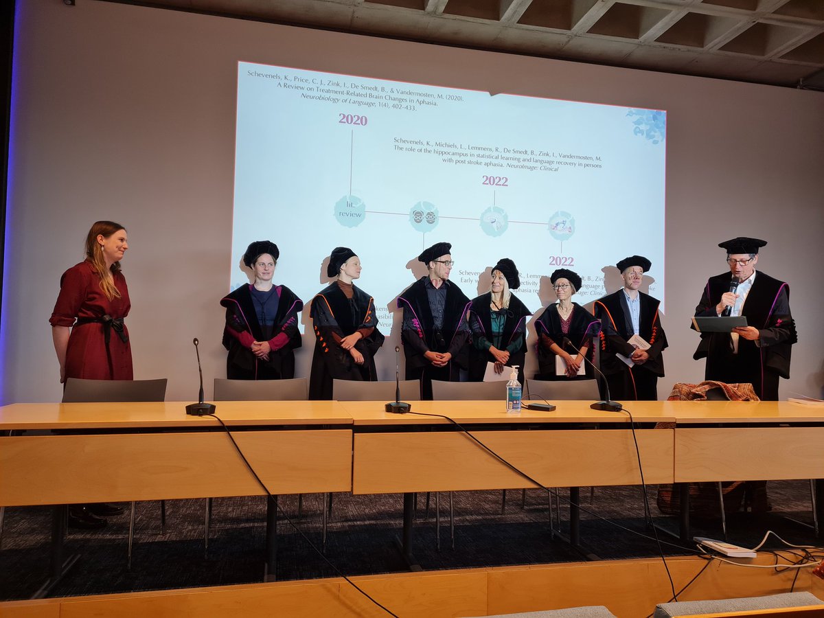 ExpORL KU Leuven (@exporl_kuleuven) on Twitter photo Congratulations dr. Klara Schevenels! 👏 <a href="/KSchevenels/">Klara Schevenels</a> presented her brilliant PhD-work on risk and protective neurocognitive factors during language recovery in stroke patients with aphasia. Proud (co)supervirsors <a href="/VandermostenM/">Maaike Vandermosten</a> <a href="/Bert_De_Smedt/">Bert De Smedt</a> Inge Zink 🤩 Congratulations dr. Klara Schevenels! 👏 <a href="/KSchevenels/">Klara Schevenels</a> presented her brilliant PhD-work on risk and protective neurocognitive factors during language recovery in stroke patients with aphasia. Proud (co)supervirsors <a href="/VandermostenM/">Maaike Vandermosten</a> <a href="/Bert_De_Smedt/">Bert De Smedt</a> Inge Zink 🤩