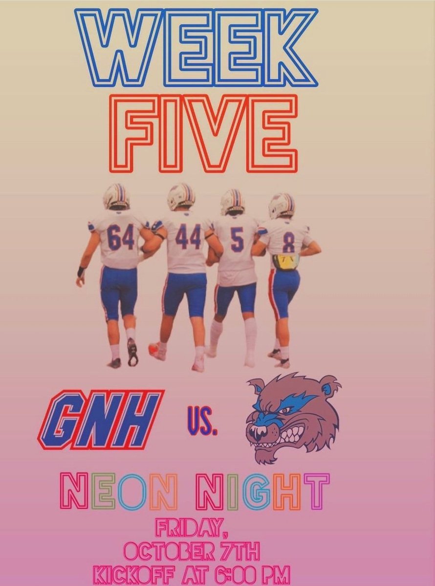 Join us this Friday under the lights at home vs Crosby! 
@ Van Why field (200 Williams Ave, Winsted, CT 06098) #NVL #Cthsfb #FridayNightLights
@NVLFootballNews <a href="/NVLFOOTBALL/">NVL FOOTBALL</a> <a href="/ciacfb/">CIAC Football</a> @GameTimeCT