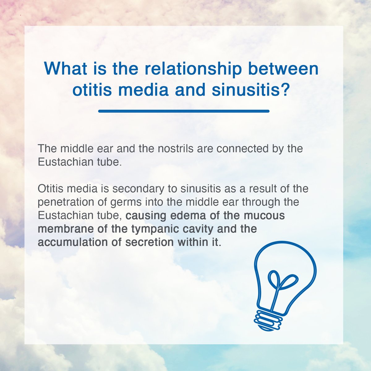 Nasodren's tweet photo. What is the relationship between #otitis media and #sinusitis?

https://t.co/u03TyeigQs https://t.co/TWdgZWTpE1