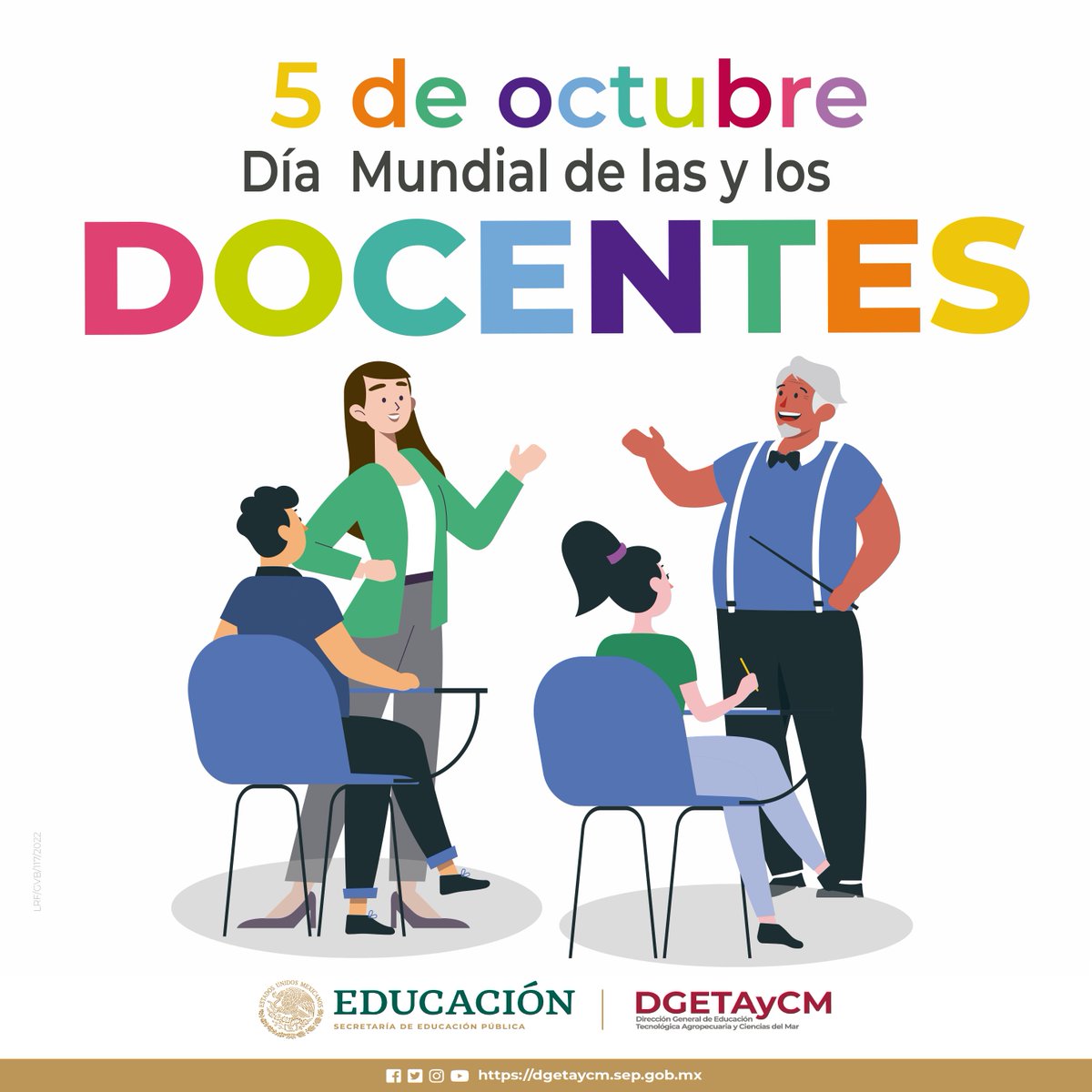"05 𝙙𝙚 𝙤𝙘𝙩𝙪𝙗𝙧𝙚, 𝘿í𝙖 𝙈𝙪𝙣𝙙𝙞𝙖𝙡 𝙙𝙚 𝙡𝙖𝙨 𝙮 𝙡𝙤𝙨 𝘿𝙤𝙘𝙚𝙣𝙩𝙚𝙨"

𝓗𝓸𝓶𝓮𝓷𝓪𝓳𝓮 𝓪 𝓾𝓷𝓪 𝓭𝓮 𝓵𝓪𝓼 𝓹𝓻𝓸𝓯𝓮𝓼𝓲𝓸𝓷𝓮𝓼 𝓶á𝓼 𝓿𝓪𝓵𝓲𝓸𝓼𝓪𝓼 𝓭𝓮𝓷𝓽𝓻𝓸 𝓭𝓮 𝓬𝓾𝓪𝓵𝓺𝓾𝓲𝓮𝓻 𝓼𝓸𝓬𝓲𝓮𝓭𝓪𝓭: 𝓛𝓪 𝓔𝓷𝓼𝓮ñ𝓪𝓷𝔃𝓪.
#YOSOYDOCENTE  #YoSoyCETMAR36