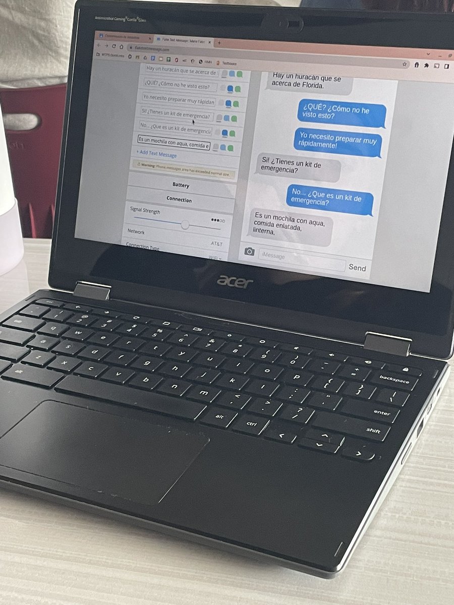 Caroline Schlegel M.Ed. (@senoraschlegel) on Twitter photo After an interpretive π activity on hurricane prep using <a href="/TextingStory/">TextingStory iPhone and Android app</a> Ss collaborate w/ either Textingstory or iFaketextmessage.com to create their own interpersonal convo! #langchat After an interpretive π activity on hurricane prep using <a href="/TextingStory/">TextingStory iPhone and Android app</a> Ss collaborate w/ either Textingstory or iFaketextmessage.com to create their own interpersonal convo! #langchat
