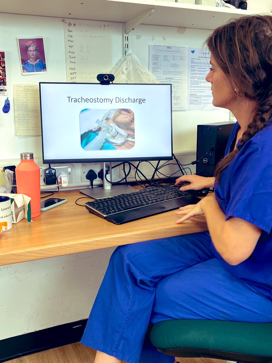 #tracheostomy discharges home!! Something we have encountered increasingly over the last few years…would love to hear if other #CCUOT’s have experience with this? Not without it’s challenges but worth it all to help patients get home 💚 #communitytrachy