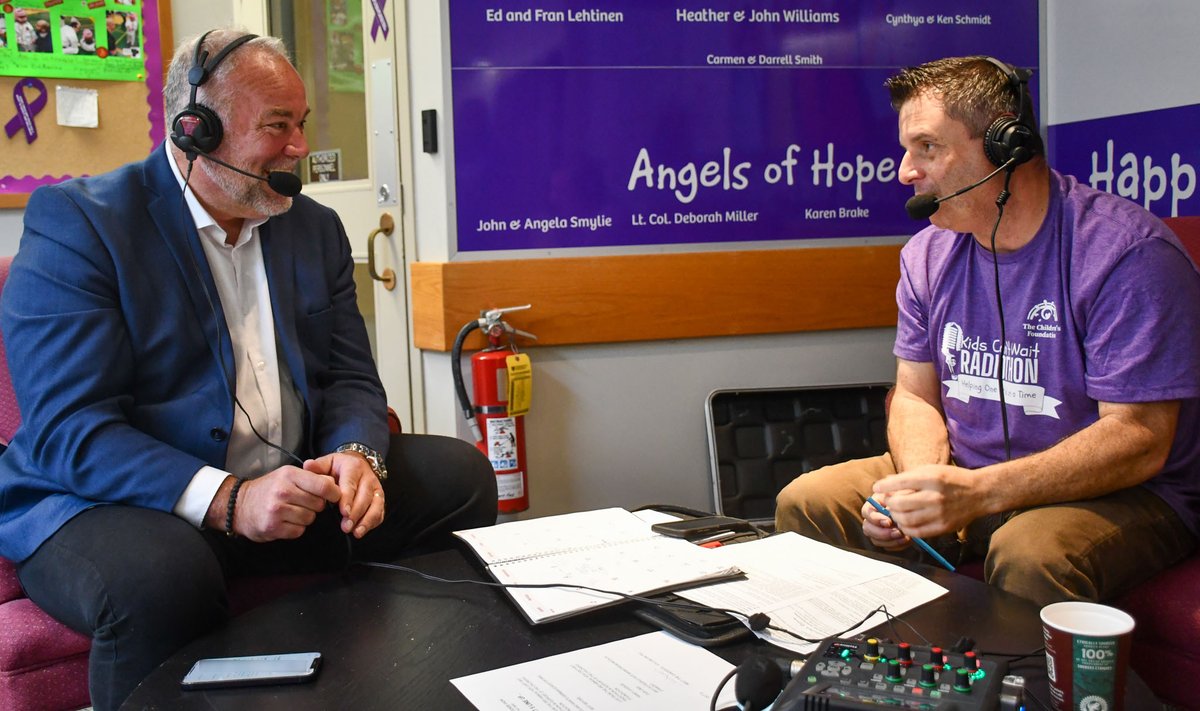 Pleased to join the 3rd annual Kids Can't Wait Radiothon today with Lorne Brooker in support of <a href="/TCFSince1991/">The Children's Foundation</a>. The foundation provides opportunities for local children to access sports, arts, summer camps &amp; post secondary education. See thechildrensfoundation.ca for donation info.