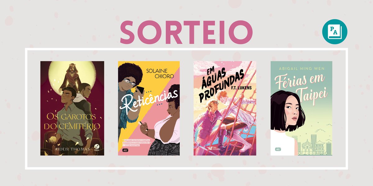 PromocoesPA's tweet photo. ✨ SORTEIO ✨

🎁 Prêmio: um dos livros da imagem ou R$ 25 em livro

❗Regras:

↪️ Seguir @PromocoesPA
↪️ Dar RT no tweet do sorteio (sem citar)

👉🏻 Data de término: 12/10/22 (23h59)

💜 Boa sorte! 💜 https://t.co/Oj0MzScqNF