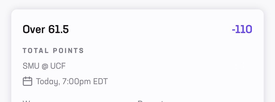 Wednesday night college football = high flying action for UCF vs SMU 

UCF rushing attack is lethal. SMU doesn’t take long for them to score.