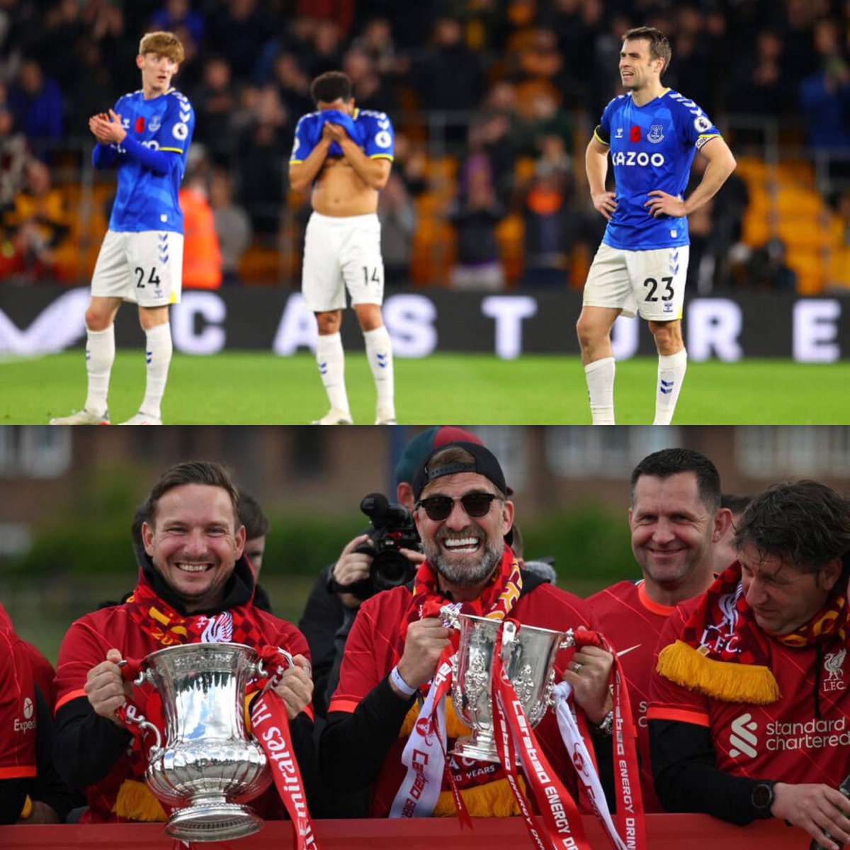 Today marks 10,000 days since Everton last won a trophy 🏆❌

Liverpool have won just the 15 trophies during this period 👀