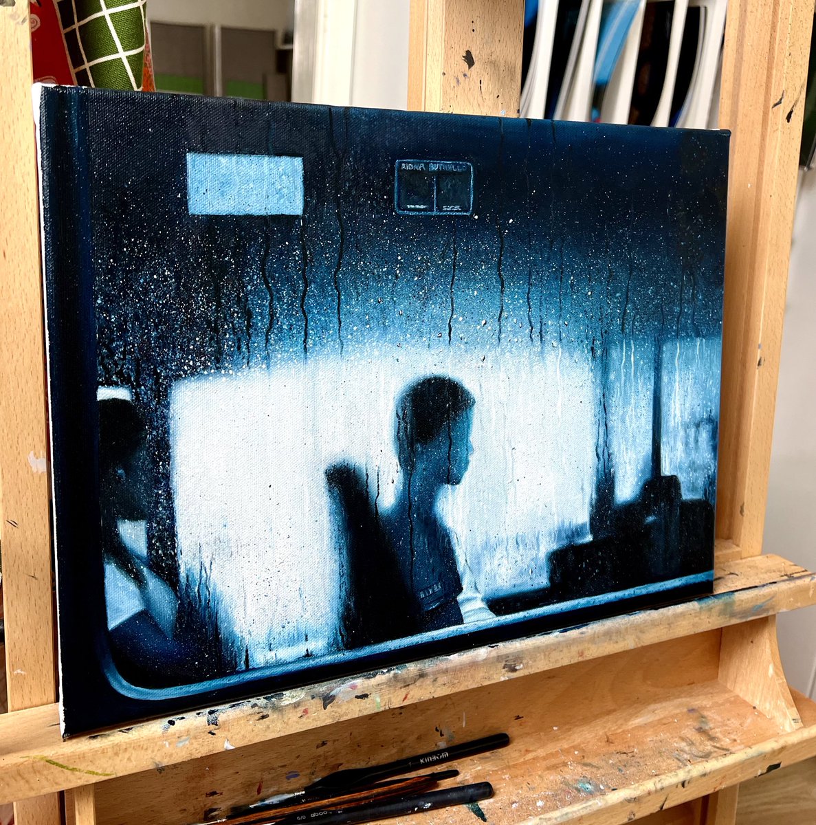 My Oil Painting Of A Rainy Window